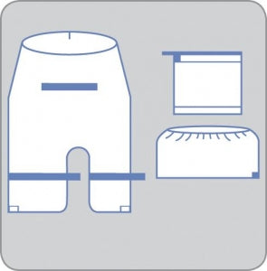 Medline Invisishield Mini C-Arm Kits - Mini C-Arm Drape Kit, 54" x 85" - DYNJE4520
