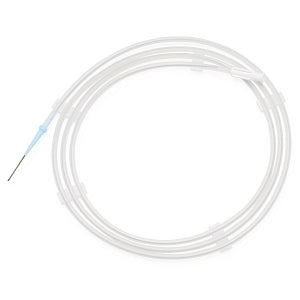 Medline 0.038"-Diameter Diagnostic Guidewires - 0.035" dia. Stainless Steel Guidewire with Straight Tip, PTFE Coating, Fixed Core and Standard Taper, 145 cm L, Heparin Bonded - DYNJGWIRE30