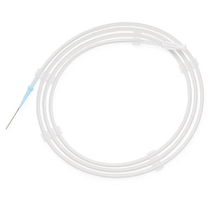 Medline 0.038"-Diameter Diagnostic Guidewires - 0.035" dia. Stainless Steel Guidewire with Straightenable 1.5 mm J, Straight Tip, PTFE Coating, Fixed Core and Standard Taper, 145 cm L, Double Ended - DYNJGWIRE31