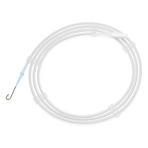 Medline 0.038"-Diameter Diagnostic Guidewires - 0.038" dia. Stainless Steel Guidewire with Straightenable 3 mm J Tip, PTFE Coating, Fixed Core and Standard Taper, 145 cm L - DYNJGWIRE36