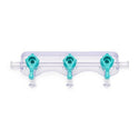 Medline Manifolds with All Female Posts - Universal Orientation 600 PSI Manifold with Curved Profile, Off Handle Position, 3 Ports - DYNJMAN3OFFF