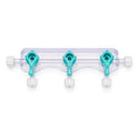 Medline Manifolds with All Female Posts - Universal Orientation 600 PSI Manifold with Curved Profile, Off Handle Position, 3 Ports - DYNJMAN3OFFF