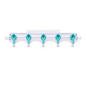 Medline Manifolds with All Female Posts - Universal Orientation 600 PSI Manifold with Curved Profile, 4-way Handle Position, 5 Ports - DYNJMAN5OFFF