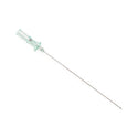 Medline Angiography Introducer Needles, 21G - Angiography 21G x 3.5" (9 cm) Introducer Needle, Bevel Indicator, Thin Wall, Green Hub - DYNJNDLI219