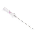 Medline Angiography Introducer Needles with Bevel Indicator - Echogenic Angiography 24G x 1.5" (4 cm) Introducer Needle with Bevel Indicator, Extra-Thin Wall, Clear Hub - DYNJNDLI244E