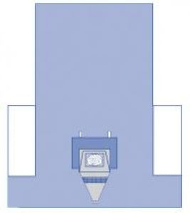 Medline Craniotomy T Surgical Drape with Pouch - Craniotomy T-Drape, Sterile - DYNJP10040