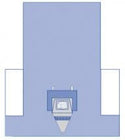 Medline Craniotomy T Surgical Drape with Pouch - Craniotomy T-Drape, Sterile - DYNJP10040