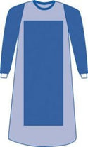 Medline Sterile Poly-Reinforced Breathable Film Sleeve Eclipse Gown - Eclipse Poly Reinforced Gown with Breathable Sleeve, Size L - DYNJP2207