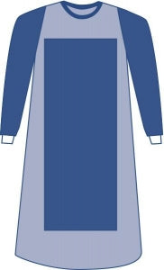 Medline Sterile Poly-Reinforced Prevention Plus Sleeve Eclipse Gown - Poly Reinforced Eclipse Gown with Prevention Plus Sleeve, Size 2XL - DYNJP2209P