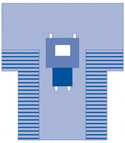 Medline Sterile Chest / Breast Surgical Drape - Fenestrated Chest Drape, 15" x 10", Sterile - DYNJP2491
