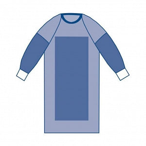 Medline Sirus Sterile Poly-Reinforced Surgical Gowns with Raglan Sleeves - Sirus Poly Reinforced Gown with Raglan Sleeves, Sterile, Size L - DYNJP2601