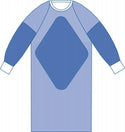 Medline Sterile Fabric- Reinforced Aurora Gowns with Raglan Sleeves - Aurora Fabric-Reinforced Gown with Raglan Sleeves, Sterile, Size XL - DYNJP2805