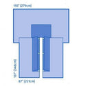 Medline Sterile Cardiovascular Split Surgical Drape - Cardiovascular Split Drape, Sterile - DYNJP4003