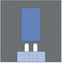 Medline Bilateral Split Surgical Drape - Bilateral Split Drape, Sterile - DYNJP4007