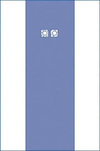 Medline Sterile Femoral Angiography Surgical Drapes - Sterile Femoral Angiography Surgical Drape, 2 Windows, 80" x 135" (203 x 343 cm) - DYNJP4104