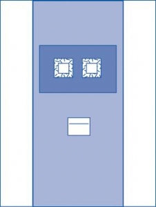 Medline Sterile Pacemaker Surgical Drapes - Pacemaker Drape, 82" x 115", Sterile - DYNJP4107