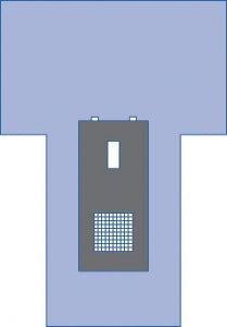 Medline Sterile Cystoscopy T Drapes - Cystoscopy Surgical T-Drape, 60" x 87" x 35" Overall with 18" x 39" Impervious Reinforcement, 3" x 7" Fenestration, 10" x 10" Mesh Screen and Hook-and-Loop Line Holders - DYNJP5001