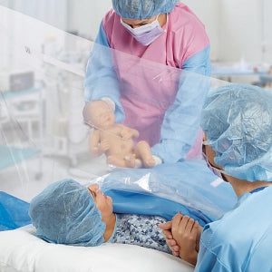 Medline Cesarean Section Surgical Drape with Pouch and Fenestration ...