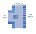 Medline UltraGard Hand Drapes - UltraGard Hand Drapes, 110" x 146" x 75" (279 x 371 x 191 cm) - DYNJP8005UG