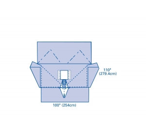 Medline Sterile Robotics Surgical Drapes - Robotics Sterile Disposable Drape, No Leggings, 109" x 100" x 110" - DYNJP9107