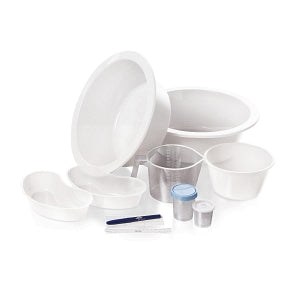 Medline Sure Set Double Basin Surgical Trays - Sure Set Double-Basin Tray - DYNJS0146