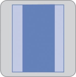 Medline Invisishield Neurologic / Orthopedic Incise Surgical Drape - Invisishield Incise Drape, 24" x 14" - DYNJSD1040