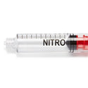 Medline High-Pressure Medication Colored Syringes, 10 mL - Sterile High-Pressure Pre-Labeled Nitro Syringe with Fixed Male Luer Lock Fitting, 10 mL, Red - DYNJSYRNIT10R