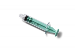 Medline Sterile Colored Medication Syringes, 10 mL - High-Pressure Polycarbonate Medication Syringe with Fixed Male Luer Lock Fitting, 10 mL, Green - DYNJSYRPC10G