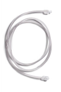 Medline High-Pressure Tubing - 1, 050 PSI High-Pressure Clear Contrast Injection Tubing with Fixed Male Luer Lock and Female Fitting, 30" L, 2.01 mL Capacity - DYNJTBGHP30F