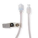 Medline High-Pressure Contrast Injection Tubing, Clip, Rotating Adaptor - High-Pressure Injection Tubing with Drape Clip with Rotating Adaptor, Male Luer Lock, Female Fittings, 20" - DYNJTBHPC20R