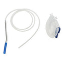Medline Perforated Flat Drain Kits with Trocar - Perforated Flat Silicone Wound Drain Kit with Trocar, 100 cc Reservoir and 10 mm Full-Perforated Drain - DYNJWE1481