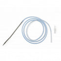 Medline Round Channel Drains with Trocar - Channel Round Silicone Drain with Trocar, 15 Fr, 3/16", Full Fluted - DYNJWE2189