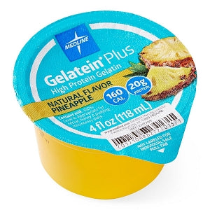 Medline Active Gelatein Plus - Active Gelatein Plus Geltain, Pineapple, 4 oz. Cup - ENT705Z