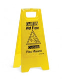 Medline Yellow Wet Floor Sign - Wet Floor Sign, Yellow, 24.625" Height - 9152W