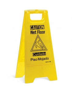 Medline Yellow Wet Floor Sign - Wet Floor Sign, Yellow, 24.625" Height - 9152W