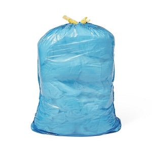 Medline Soiled Linen Liners - Soiled Linen Liners with Draw Tape, Blue, 29" x 41", 1.5 Mil - EVSBAGBD2915