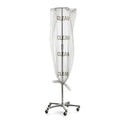 Medline Clean Printed Clear IV Pole Covers - IV Pole Cover, "Clean" Imprint, Clear, Roll, 21" x 15" 64" - EVSIVBAG1