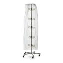 Medline Clean Printed Clear IV Pole Covers - IV Pole Cover, "Clean" Imprint, Clear, Roll, 21" x 15" 64" - EVSIVBAG1