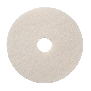 Medline Extra-Fine Floor Polishing Pads - Ultra-High-Speed Polishing Floor Pad, White, 19" - EVSPPLSH19W