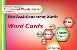 Edmark Reading Program Functional Words Series – Second Edition: Fast Food/Restaurant Words, Word Cards Edmark