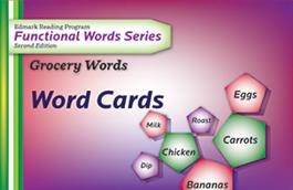 Edmark Reading Program Functional Words Series – Second Edition: Grocery Words, Word Cards Edmark