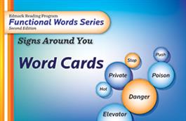 Edmark Reading Program Functional Words Series – Second Edition: Signs Around You, Word Cards Edmark