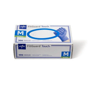 Medline FitGuard Touch Powder-Free Nitrile Exam Gloves - FitGuard Touch Powder-Free Nitrile Exam Gloves, Size M - FG3002