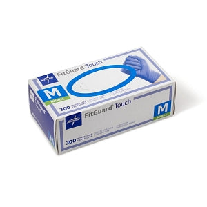 Medline FitGuard Touch Powder-Free Nitrile Exam Gloves - FitGuard Touch Powder-Free Nitrile Exam Gloves, Size M - FG3002