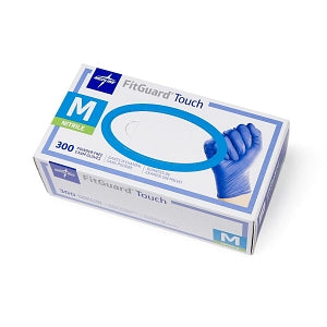 Medline FitGuard Touch Powder-Free Nitrile Exam Gloves - FitGuard Touch Powder-Free Nitrile Exam Gloves, Size M - FG3002