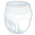 Medline FitRight Super Adult Incontinence Underwear - FitRight Super Protective Underwear, Size XL, for Waist Size 56"-68" - FITPINKXLG