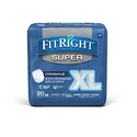 Medline FitRight Super Adult Incontinence Underwear - FitRight Super Protective Underwear, Size XL, for Waist Size 56"-68" - FITPINKXLG