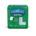 Medline FitRight Extra Incontinence Briefs - FitRight Extra Cloth-Like Adult Incontinence Briefs, Size L, for Waist Size 48"-58" - FITEXTRALG