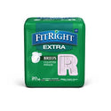 Medline FitRight Extra Incontinence Briefs - FitRight Extra Cloth-Like Adult Incontinence Briefs, Size Regular, for Waist Size 40"-50" - FITEXTRARG