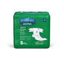 Medline FitRight Extra Incontinence Briefs - FitRight Extra Cloth-Like Adult Incontinence Briefs, Size S, for Waist Size 20"-33" - FITEXTRASM